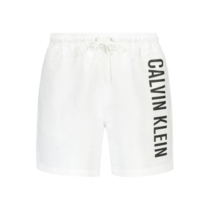 Calvin Klein Bianco Polyester Men's Swim Boxer