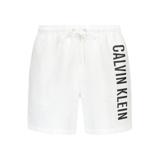 Calvin Klein Bianco Polyester Men's Swim Boxer