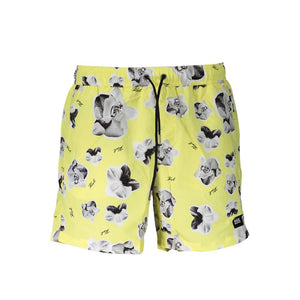 Karl Lagerfeld Yellow Polyester Men's Swim Boxer
