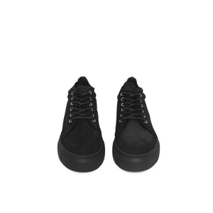 Cerruti 1881 Black Calfskin Women Platform Sneaker