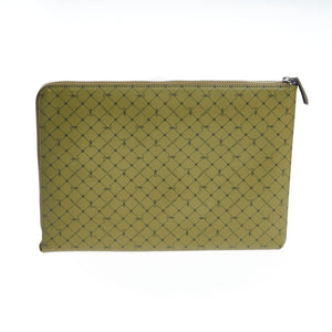 Trussardi Green Leather Men Clutch