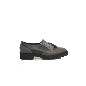 Cerruti 1881 Gray Cowhide Women Loafer