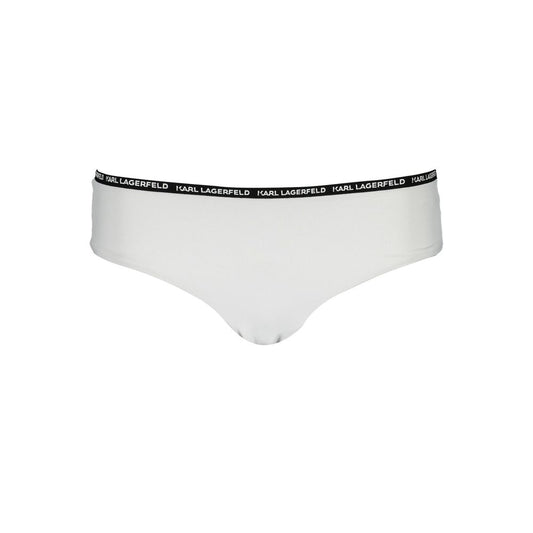 Karl Lagerfeld White Polyamide Women's Swim Brief