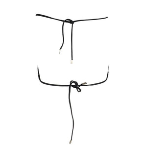 Karl Lagerfeld Black Elastane Swimwear