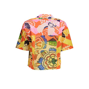 Desigual Yellow Cotton Shirt