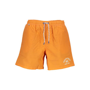 North Sails Arancione Polyester Men Swim Trunk