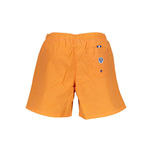 North Sails Arancione Polyester Men Swim Trunk