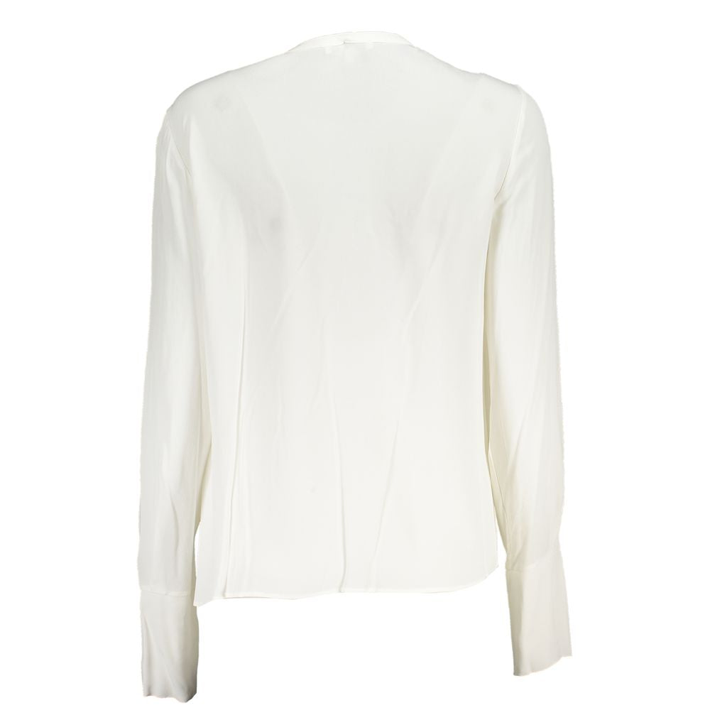 Patrizia Pepe Bianco Viscosa Women Blouse