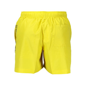 Calvin Klein Giallo Recycled Polyester Men's Swim Boxer