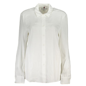 Tommy Hilfiger Bianco Viscose Women Shirt