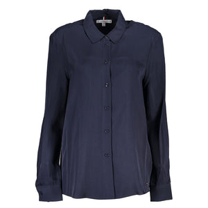 Tommy Hilfiger Blue Viscose Woman Shirt