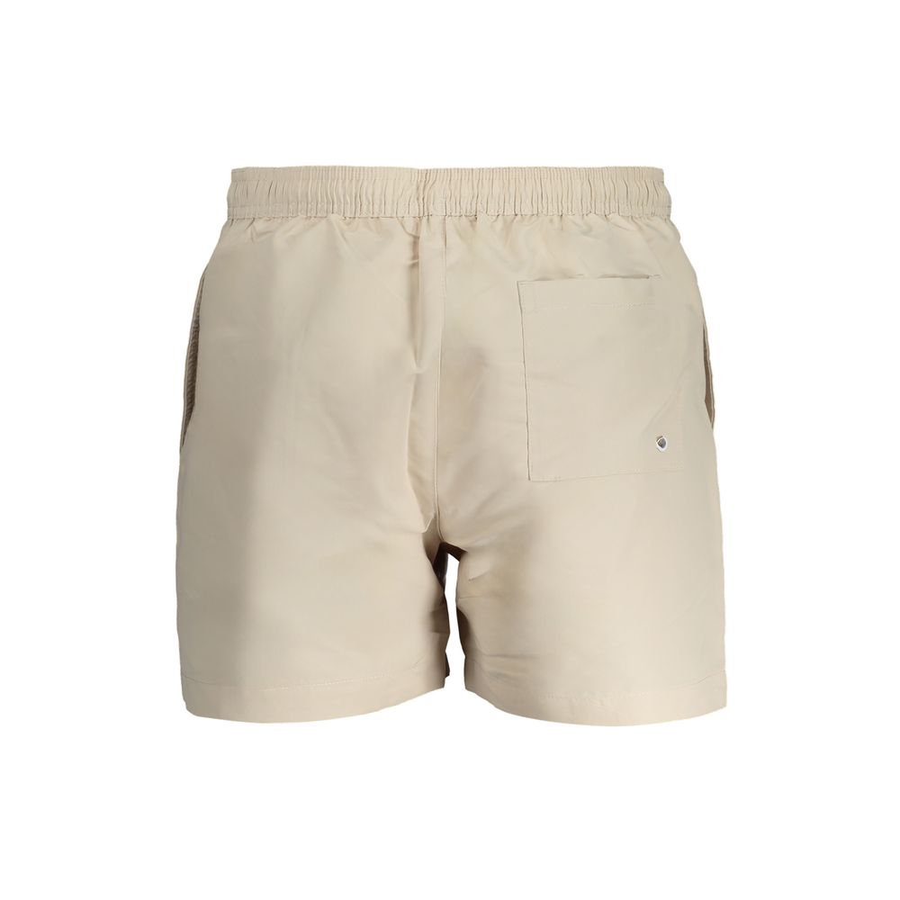 Calvin Klein Beige Polyester Men's Boxer Swimwear