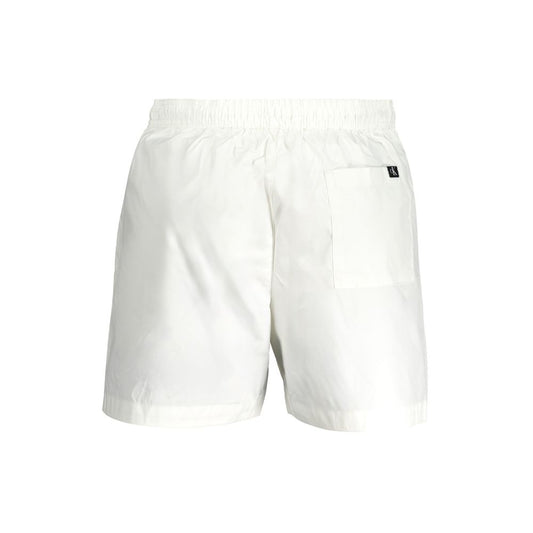 Calvin Klein White Polyester Men's Swim Boxer