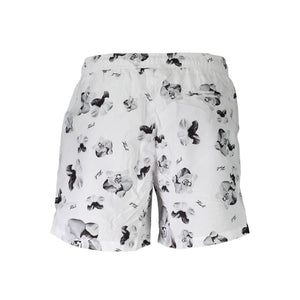 Karl Lagerfeld White Polyester Men's Swim Boxer