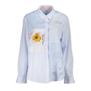 Desigual Azzurro Viscose Women Shirt