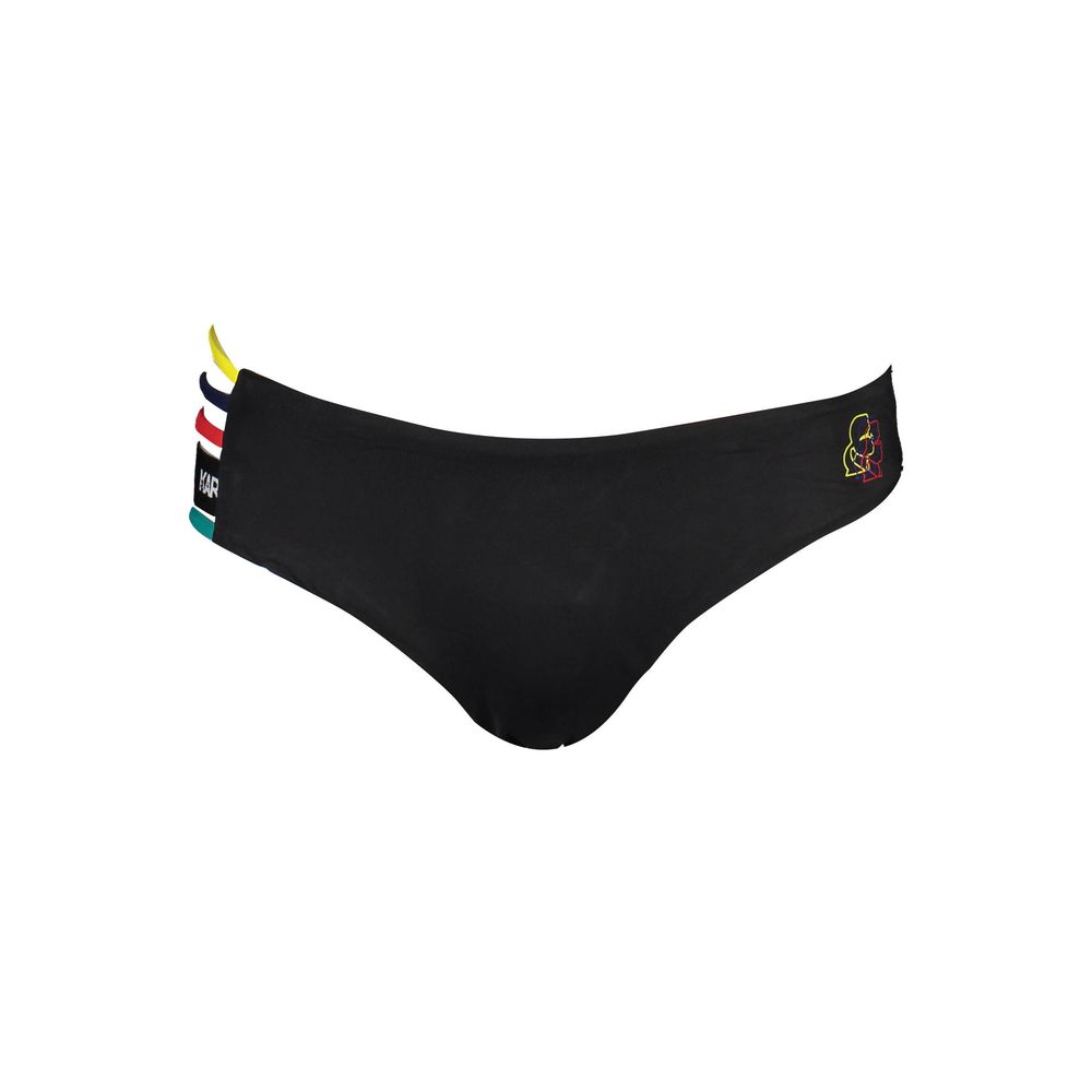 Karl Lagerfeld Black Poliammide Women's Swim Briefs