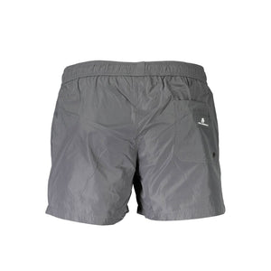 Karl Lagerfeld Grigio Polyester Men's Swim Boxer
