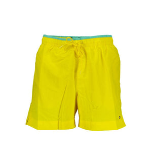 Tommy Hilfiger Yellow Nylon Men's Swim Boxer