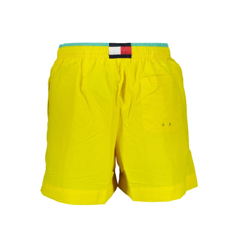Tommy Hilfiger Yellow Nylon Men's Swim Boxer