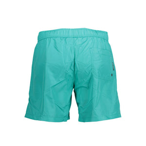 Karl Lagerfeld Verde Polyester Men Swim Boxer