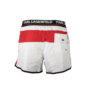 Karl Lagerfeld White Polyester Men's Swim Boxer