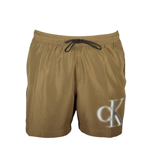 Calvin Klein Marrone Polyester Men's Swim Boxer