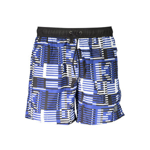 Karl Lagerfeld Blue Polyester Men's Swim Boxer