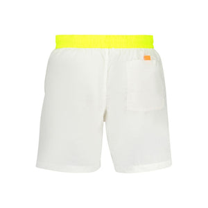 Norway 1963 White Polyamide Men's Swim Trunk