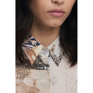 Desigual Beige Cotton Women Shirt