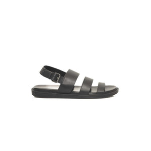 Cerruti 1881 Black Cowhide Men Sandal