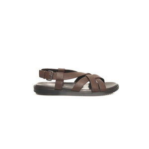 Cerruti 1881 Brown Cowhide Men Sandal