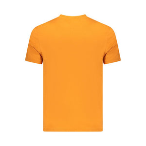 Napapijri Orange Cotton Men T-Shirt
