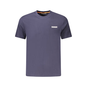 Napapijri Blue Cotton Men T-Shirt