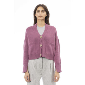 Alpha Studio Multicolor Merino Wool Women Cardigan