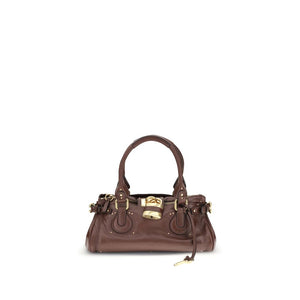 Chloé Bordeaux Calf Leather Bos Taurus Shoulder Bag