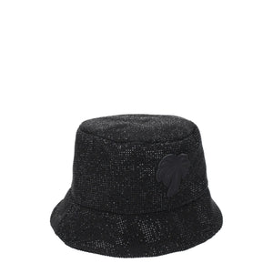 Palm Angels Black Cotton Bucket Hat