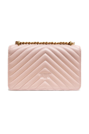 PINKO Powder Pink Love One Mini Shoulder Bag