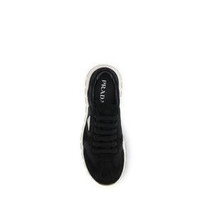 Prada Black Recycled Polyamide Athletic Sneakers