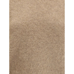 P.A.R.O.S.H. Beige Raccoon Fur Sweatshirt