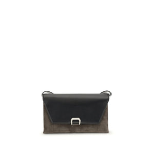 Brunello Cucinelli Black Leather Shoulder Bag