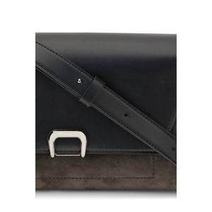 Brunello Cucinelli Black Leather Shoulder Bag