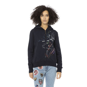 Mr&Mrs Italy Blue Cotton Women Sweatshirt