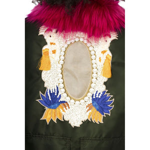 Mr&Mrs Italy Green Polyamide Women Bomber Jacket