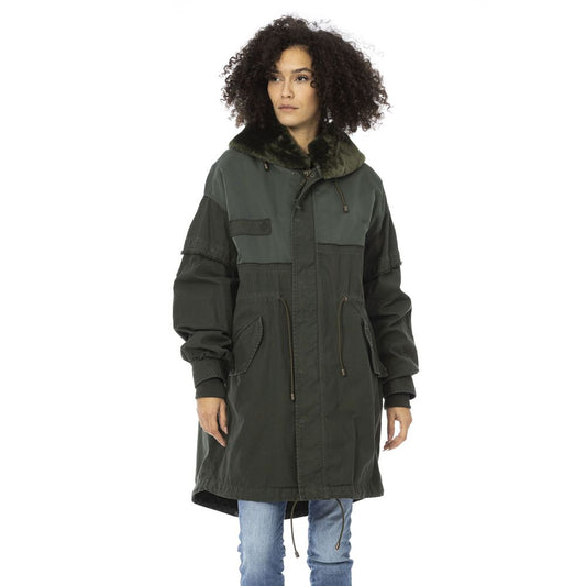 Mr&Mrs Italy Green Cotton Women Parka