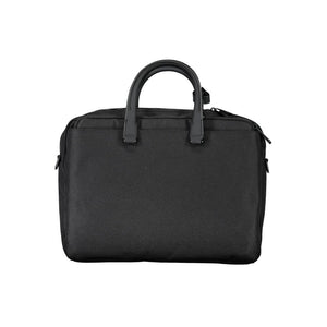 Calvin Klein Black Polyester Men's Briefcase
