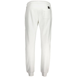 Cavalli Class Bianco Cotton Men Jogger Pant