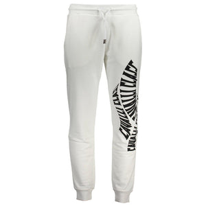 Cavalli Class Bianco Cotton Men's Sweatpant