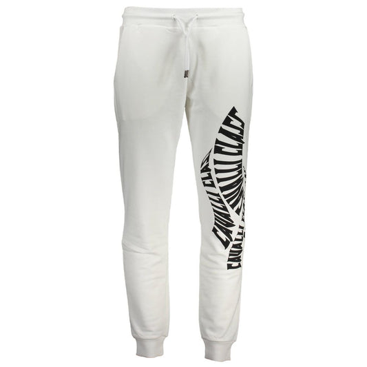 Cavalli Class Bianco Cotton Men's Sweatpant