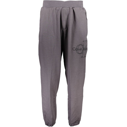 Calvin Klein Grigio Cotton Mens Sweatpant