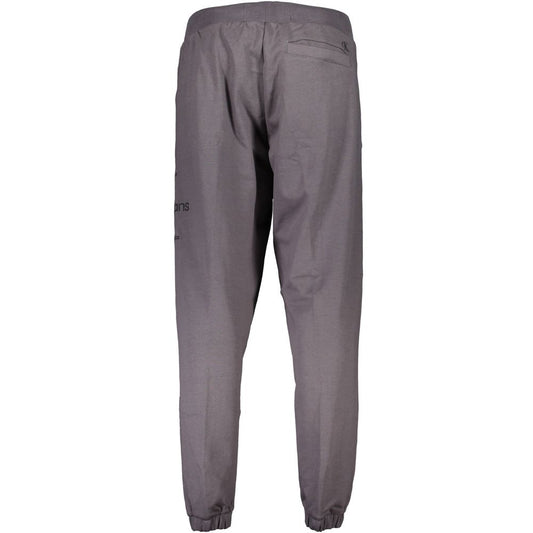 Calvin Klein Grigio Cotton Mens Sweatpant